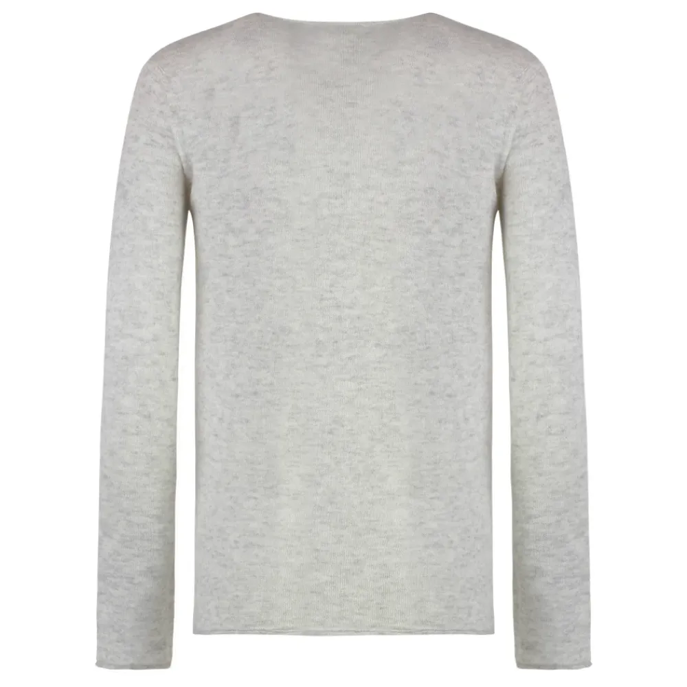DAMES THE (Alphabet) DE (Gebreide) Zijde-cashmere Pullover