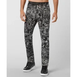Heren Philipp Plein Jeans^Denim Broek Super Straight Cut