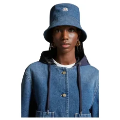 DAMES Moncler Hoeden^Denim Bucket Hat Casual Stijl