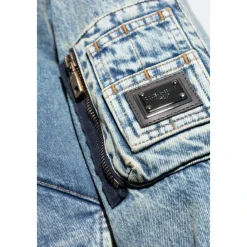 Heren Dolce & Gabbana Denim Jack met een Vintage Effect