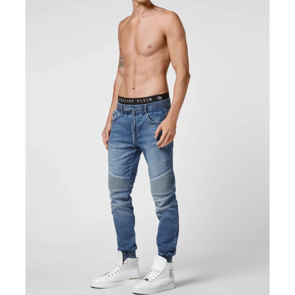 Heren Philipp Plein Denim Jogging Broek