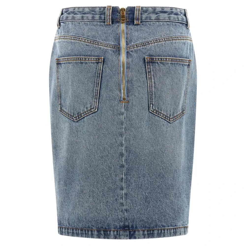 DAMES Balmain Denim Midi Rok