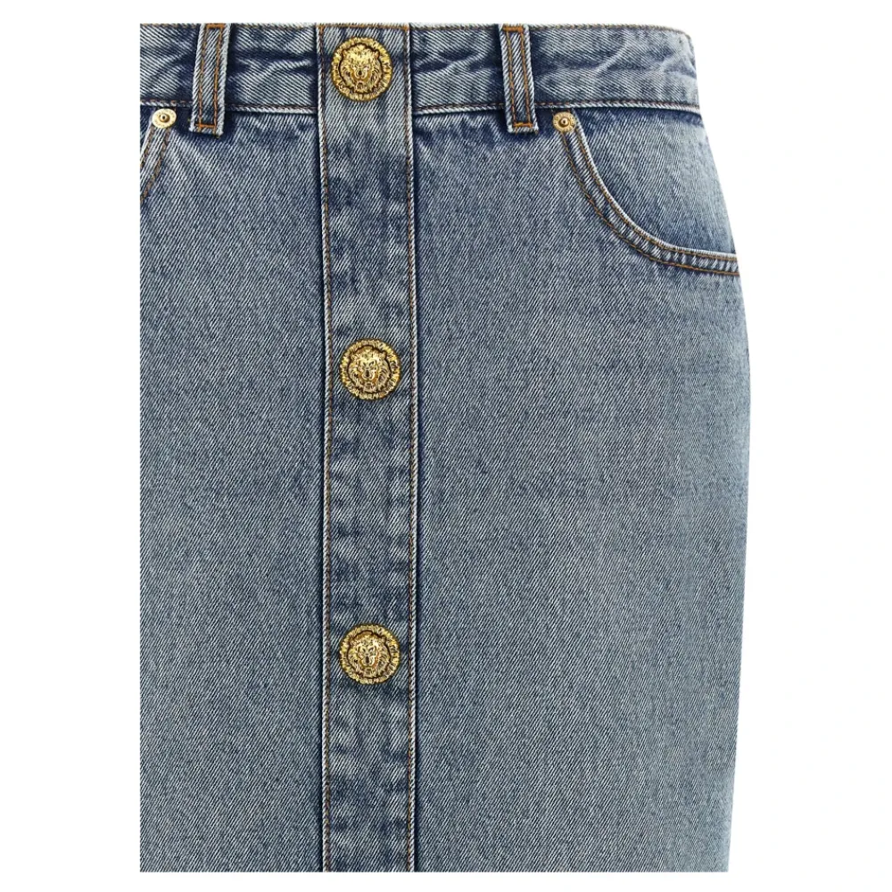 DAMES Balmain Denim Midi Rok
