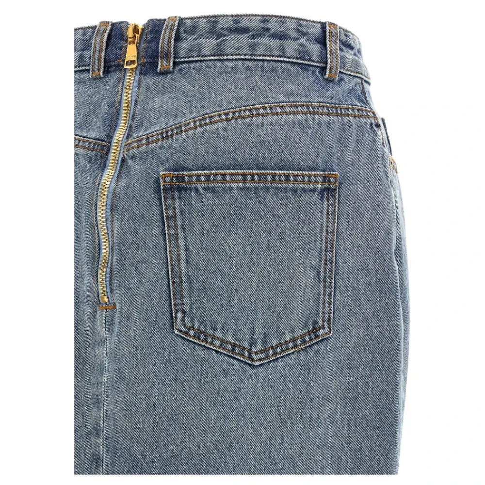 DAMES Balmain Denim Midi Rok