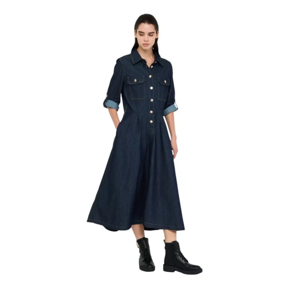 DAMES Liu Jo Jurken^Denim Overhemdjurk