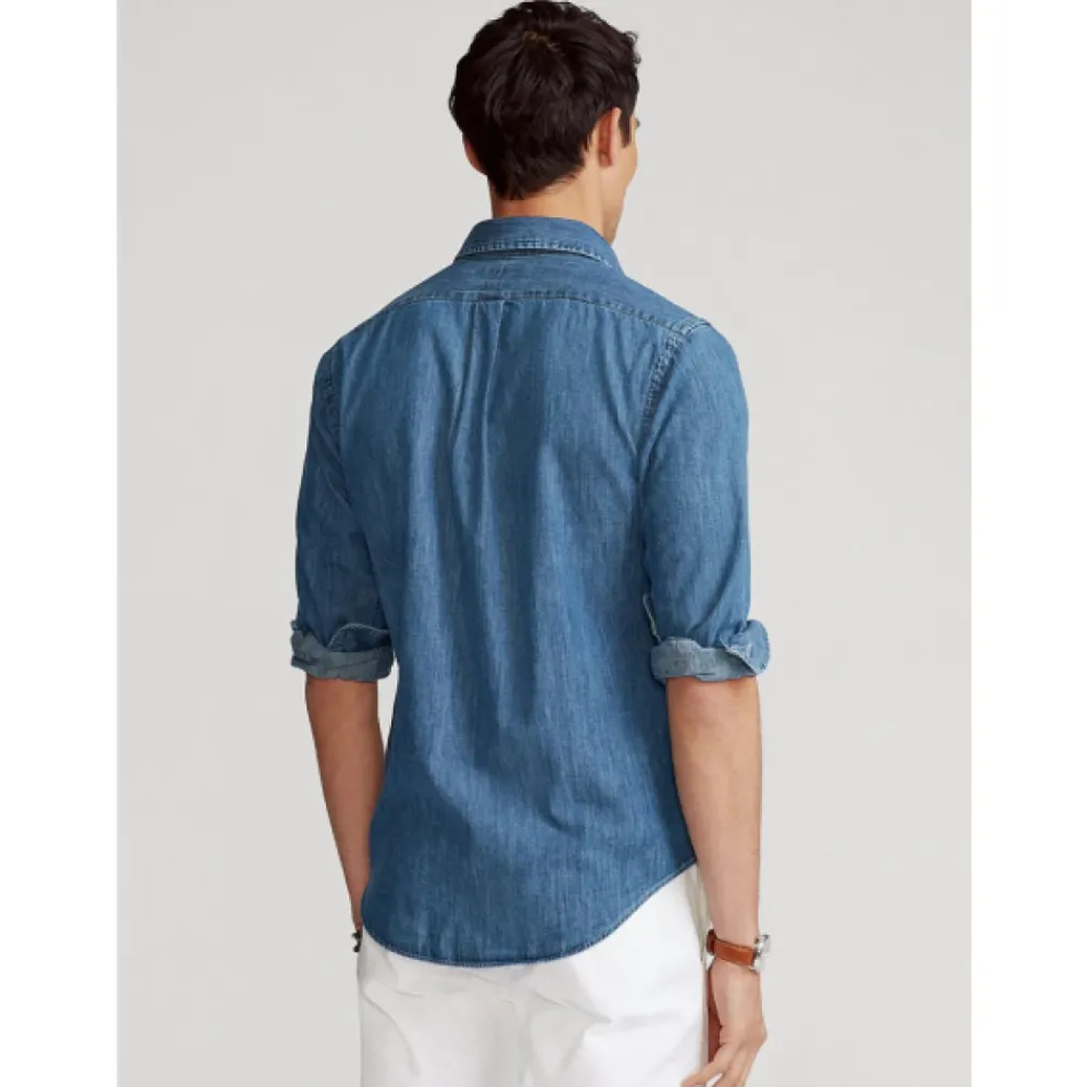 Heren Polo Ralph Lauren Denim Shirt op Maat