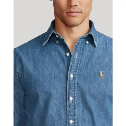 Heren Polo Ralph Lauren Denim Shirt op Maat