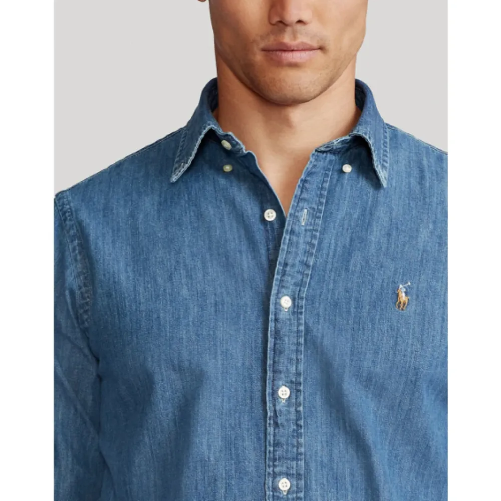 Heren Polo Ralph Lauren Denim Shirt op Maat