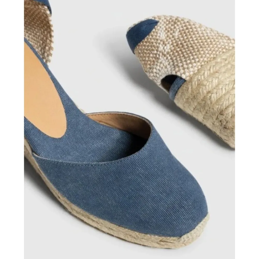 DAMES Castañer Sleehakken^Denim Sleehakken