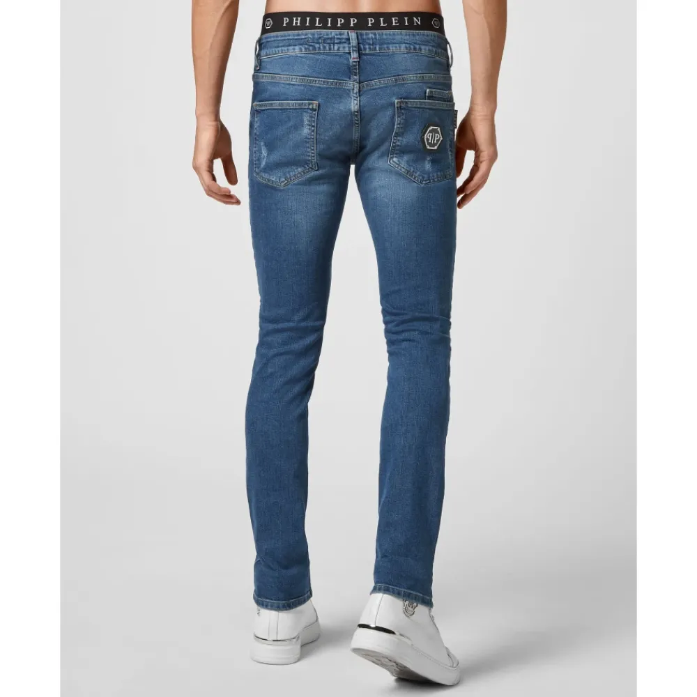 Heren Philipp Plein Denim Super Straight Cut