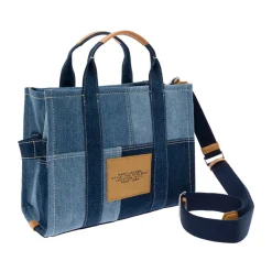 DAMES Marc Jacobs Shoppers^Denim Tote Tas met Logo Print