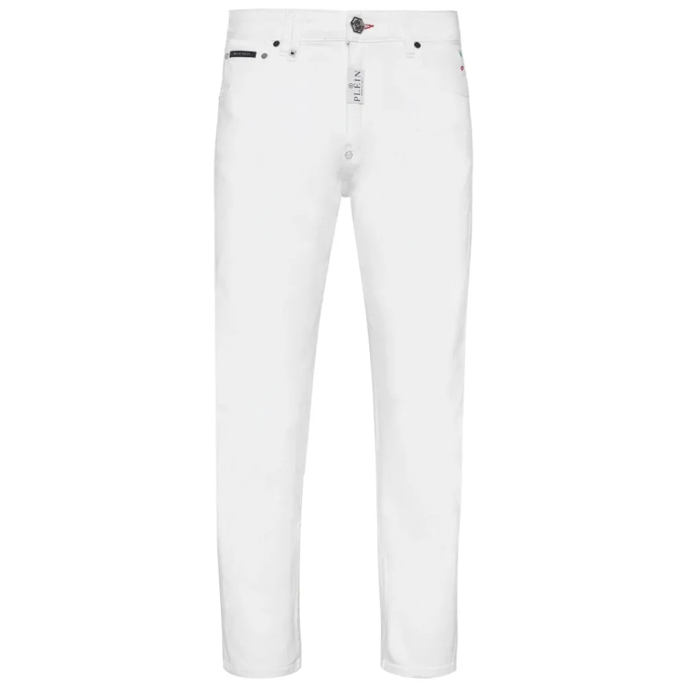 Heren Philipp Plein Jeans^Denim Trousers Detroit Fit Hexagon