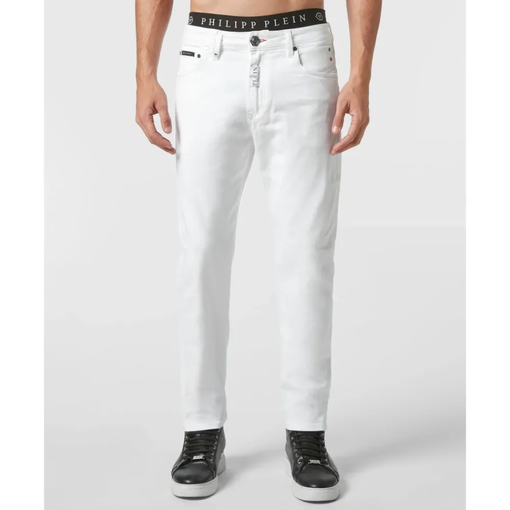 Heren Philipp Plein Jeans^Denim Trousers Detroit Fit Hexagon