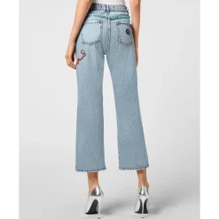 DAMES Philipp Plein Denim Trousers Loose Fit