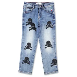 Philipp Plein Broeken & Jeans^Denim Trousers SKULL