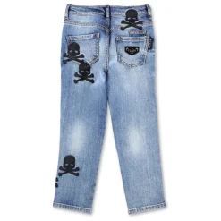 Philipp Plein Broeken & Jeans^Denim Trousers SKULL