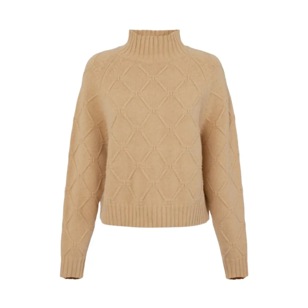 DAMES Elisabetta Franchi Truien & Vesten^Diamant Jacquard Gebreide Trui