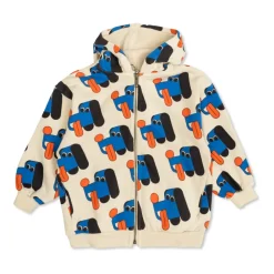 Bobo Choses Bovenkleding^Doggy Mate All Over Zipped Hoodie