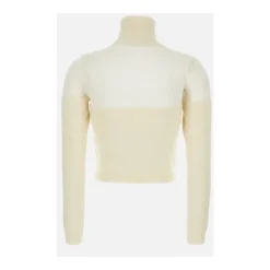 DAMES Elisabetta Franchi Truien & Vesten^Dolcevita in maglia con logo gioiello