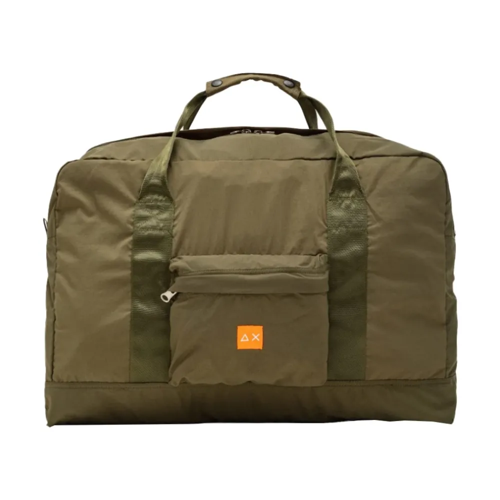 DAMES Sun68 Weekendtassen^Donker Militaire Nylon Opvouwbare Tas