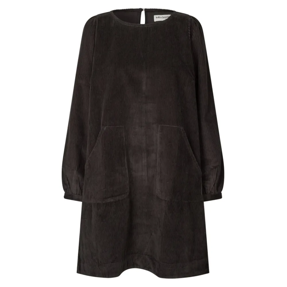 DAMES Lollys Laundry Donker Mokka Korte Jurk 100% Katoen