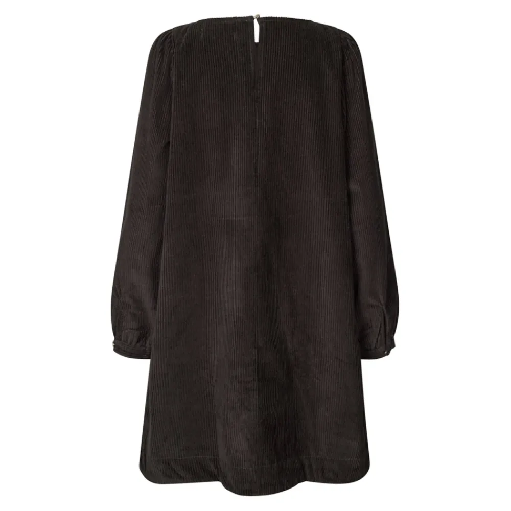 DAMES Lollys Laundry Donker Mokka Korte Jurk 100% Katoen