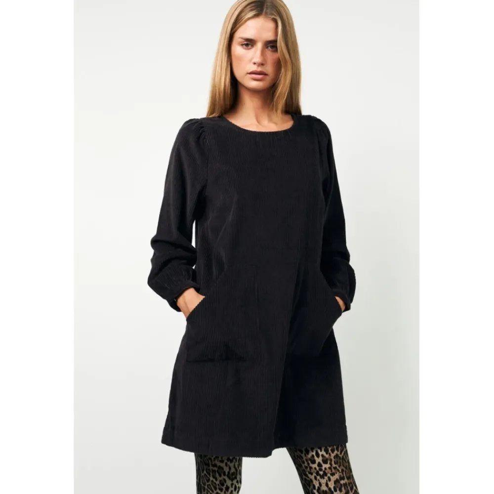 DAMES Lollys Laundry Donker Mokka Korte Jurk 100% Katoen