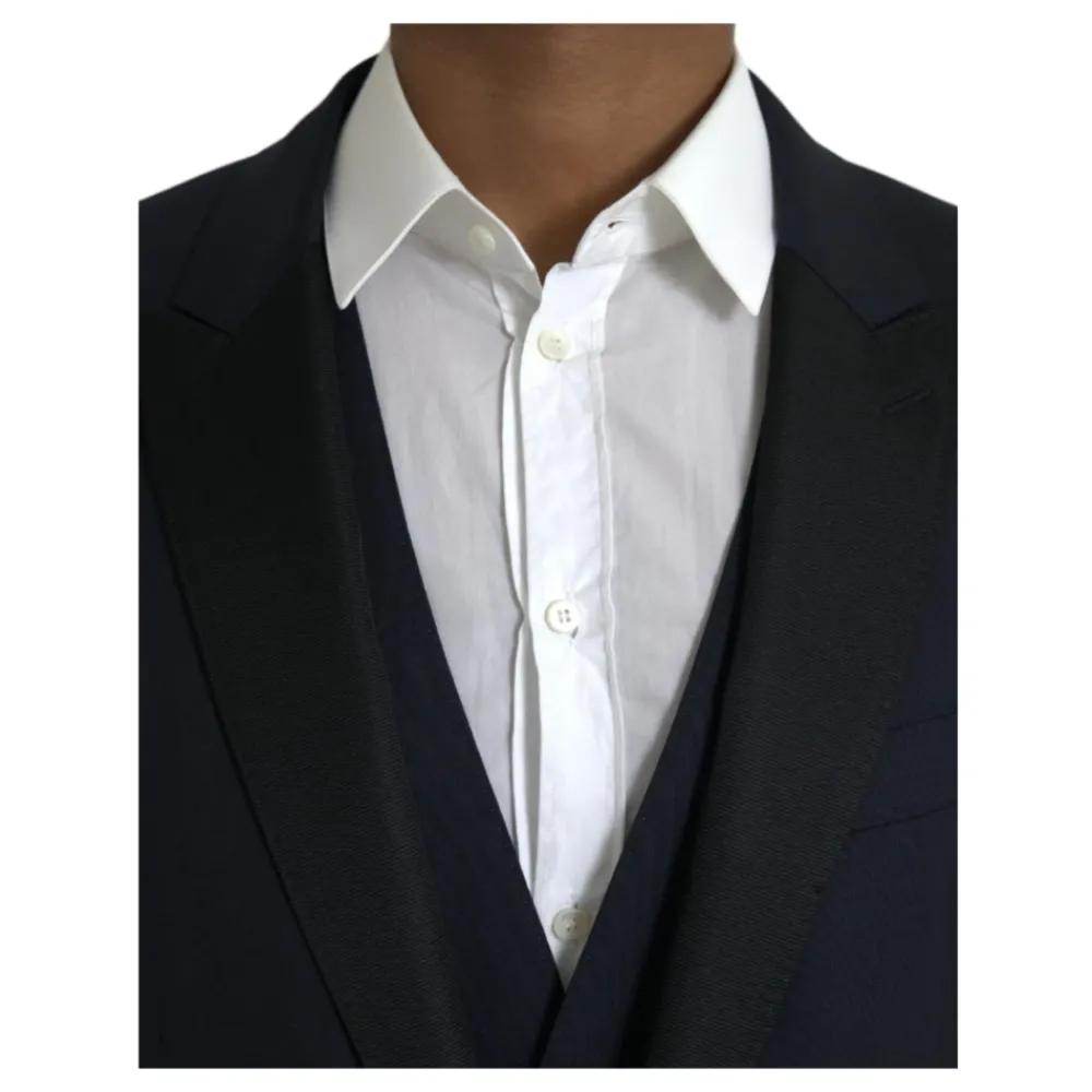 Heren Dolce & Gabbana Kostuums^Donker Wol 3-Delig Pak