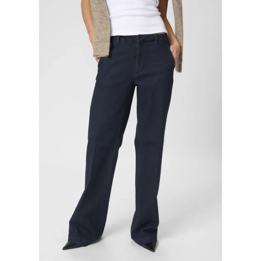 DAMES My Essential Wardrobe Donkere Loose Fit Denim Jeans