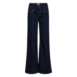 DAMES Co'Couture Jeans^Donkere Wijde Jeans Broek