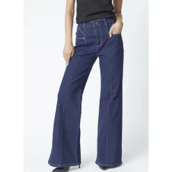 DAMES Co'Couture Jeans^Donkere Wijde Jeans Broek