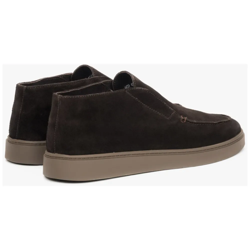 Heren Estro Laarzen^Donkere High-Top Mocassins