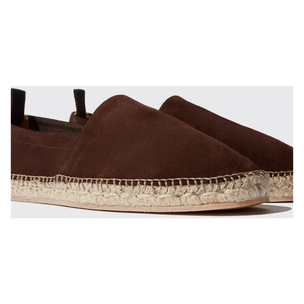 Heren Scarosso Donkere suède espadrilles