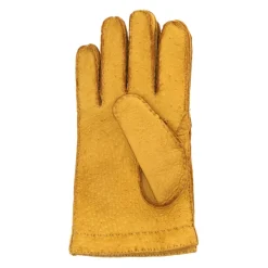 Heren Restelli Guanti Handschoenen^Donkergele Cashmere Gevoerde Handschoenen