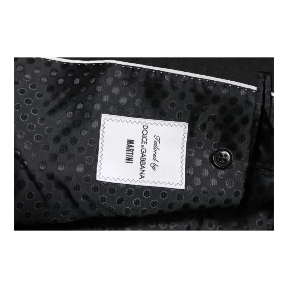 Heren Dolce & Gabbana Donkergrijze Slim Fit Blazer