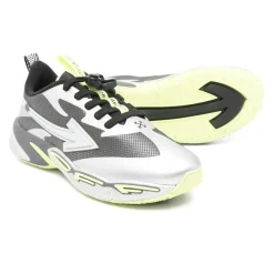 Off White Sneakers^Donkergrijze Zilveren Springende Schoenen