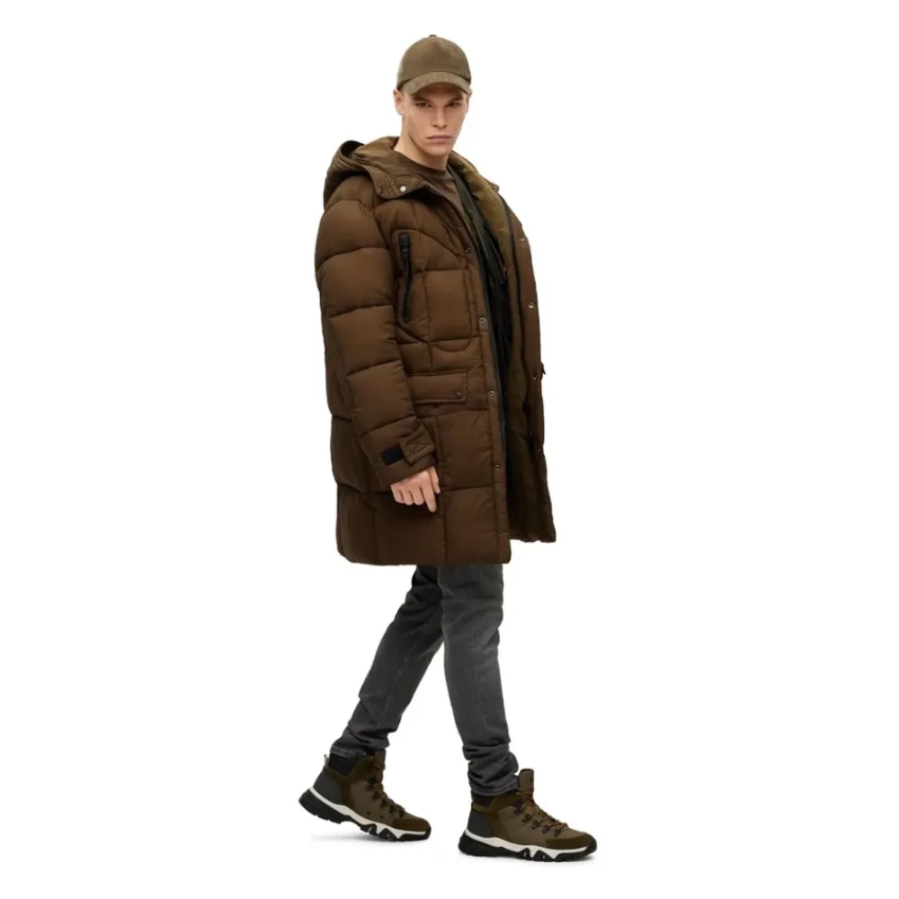 Heren Hugo Donkergroene Wandelschoenen