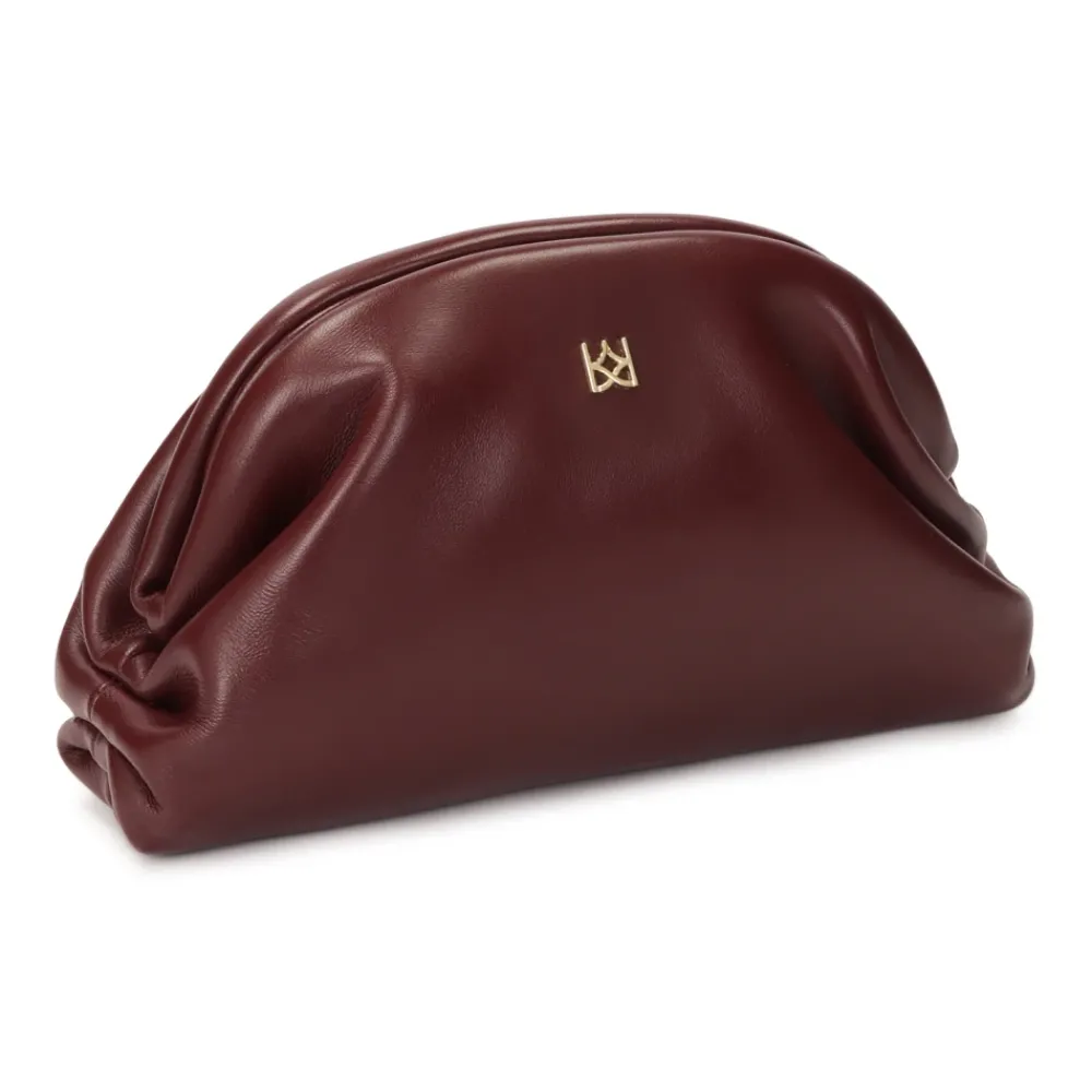 DAMES Kazar Donkerrode avondpochet tas