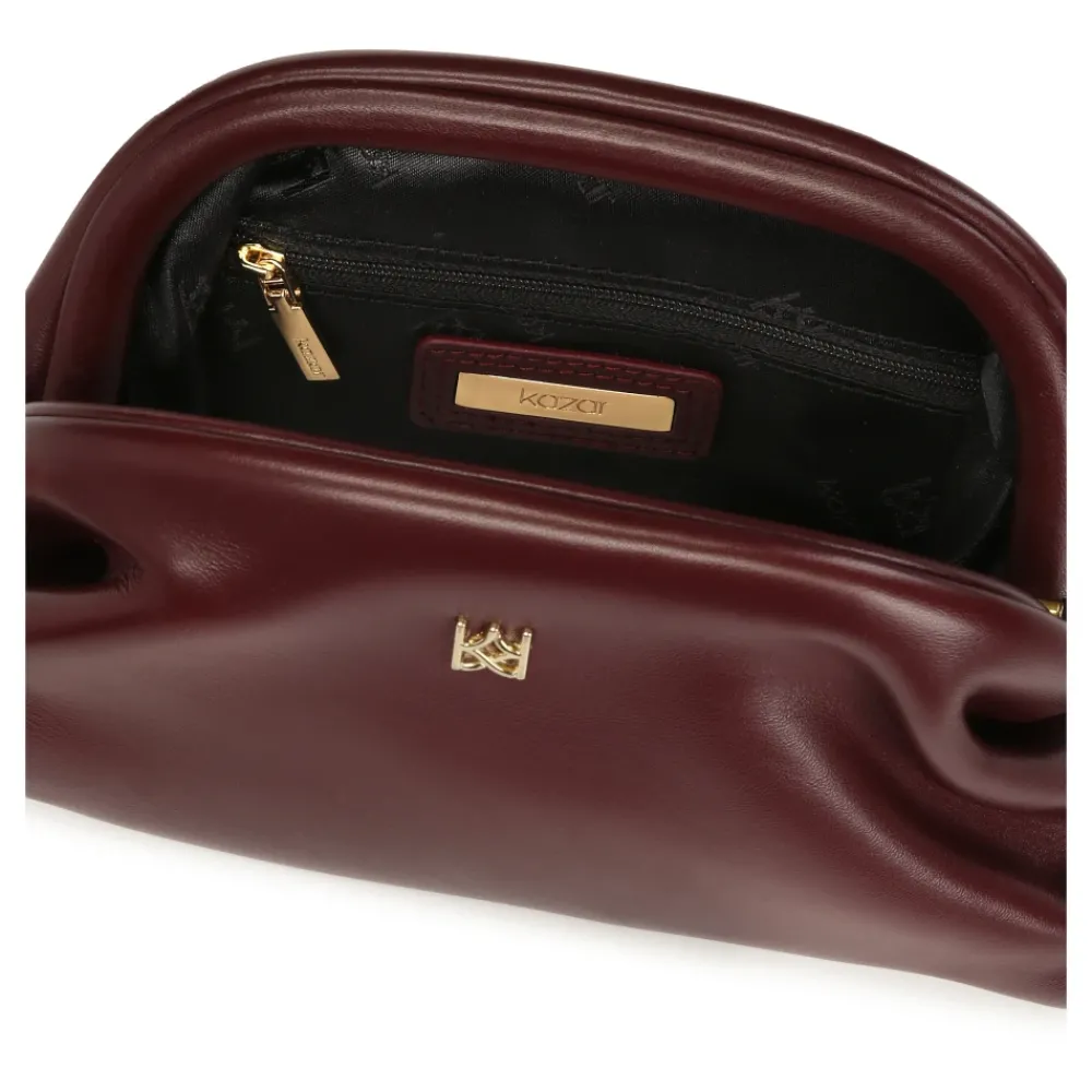 DAMES Kazar Donkerrode avondpochet tas