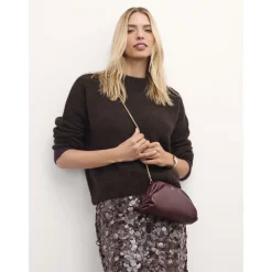 DAMES Kazar Donkerrode avondpochet tas