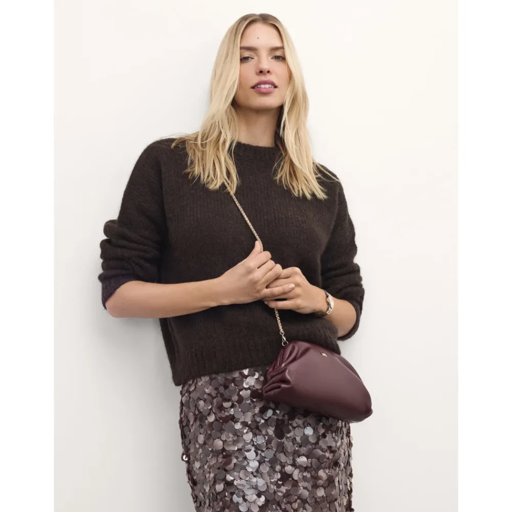 DAMES Kazar Donkerrode avondpochet tas