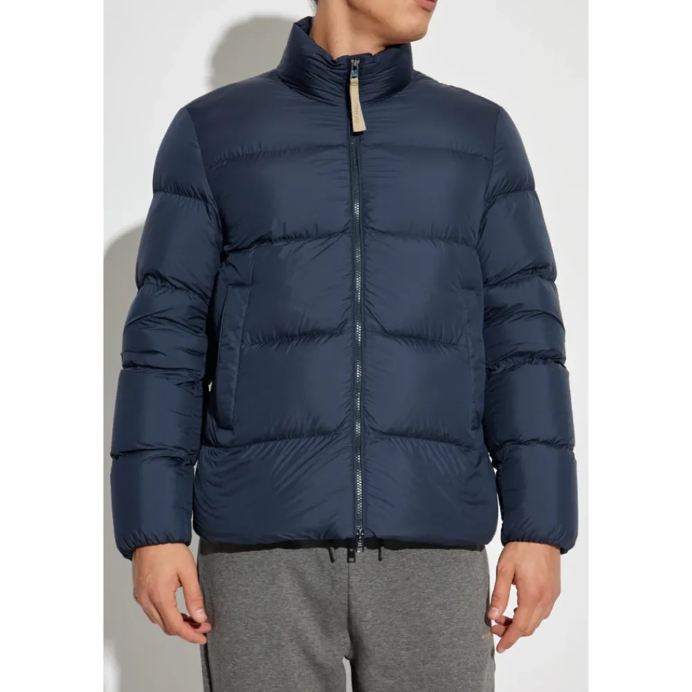 Heren Woolrich Donsjack met opstaande kraag