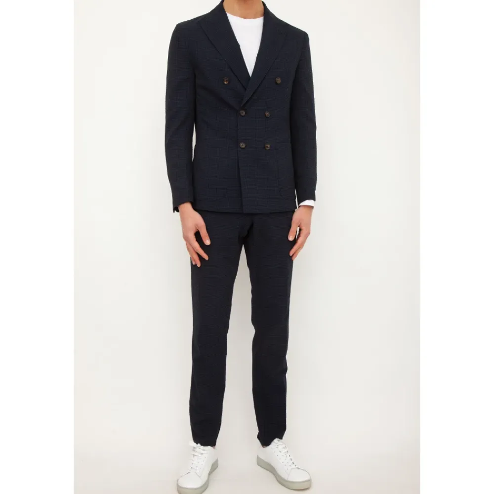 Heren Eleventy Double Breasted Suit Set