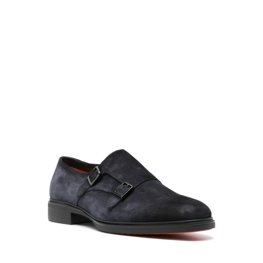 Heren Santoni Instappers & Slip Ons|Nette Schoenen^Double Buckle Loafer