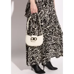 DAMES Ferragamo Double Gancini Mini Schoudertas