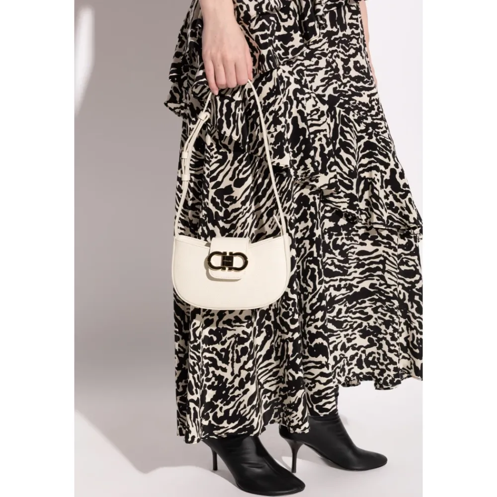 DAMES Ferragamo Double Gancini Mini Schoudertas