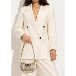 DAMES Ferragamo Double Gancini Mini Schoudertas