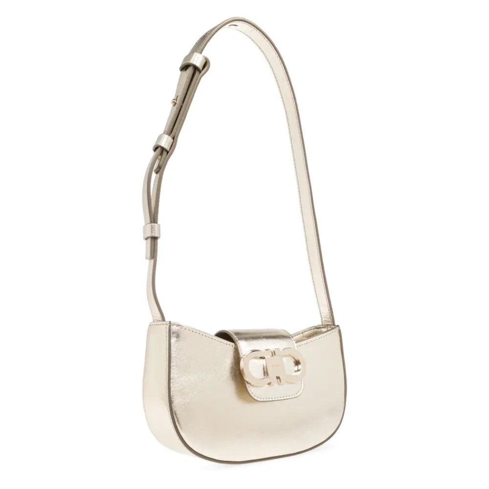 DAMES Ferragamo Double Gancini Mini Schoudertas