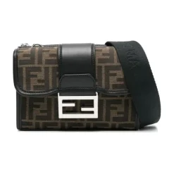 Heren Fendi Tassen^Double Jacquard Baguette Handtas