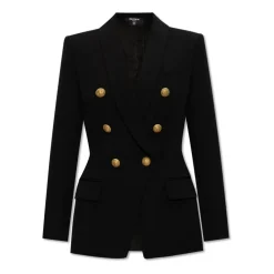 DAMES Balmain Double-Breasted Wollen Blazer